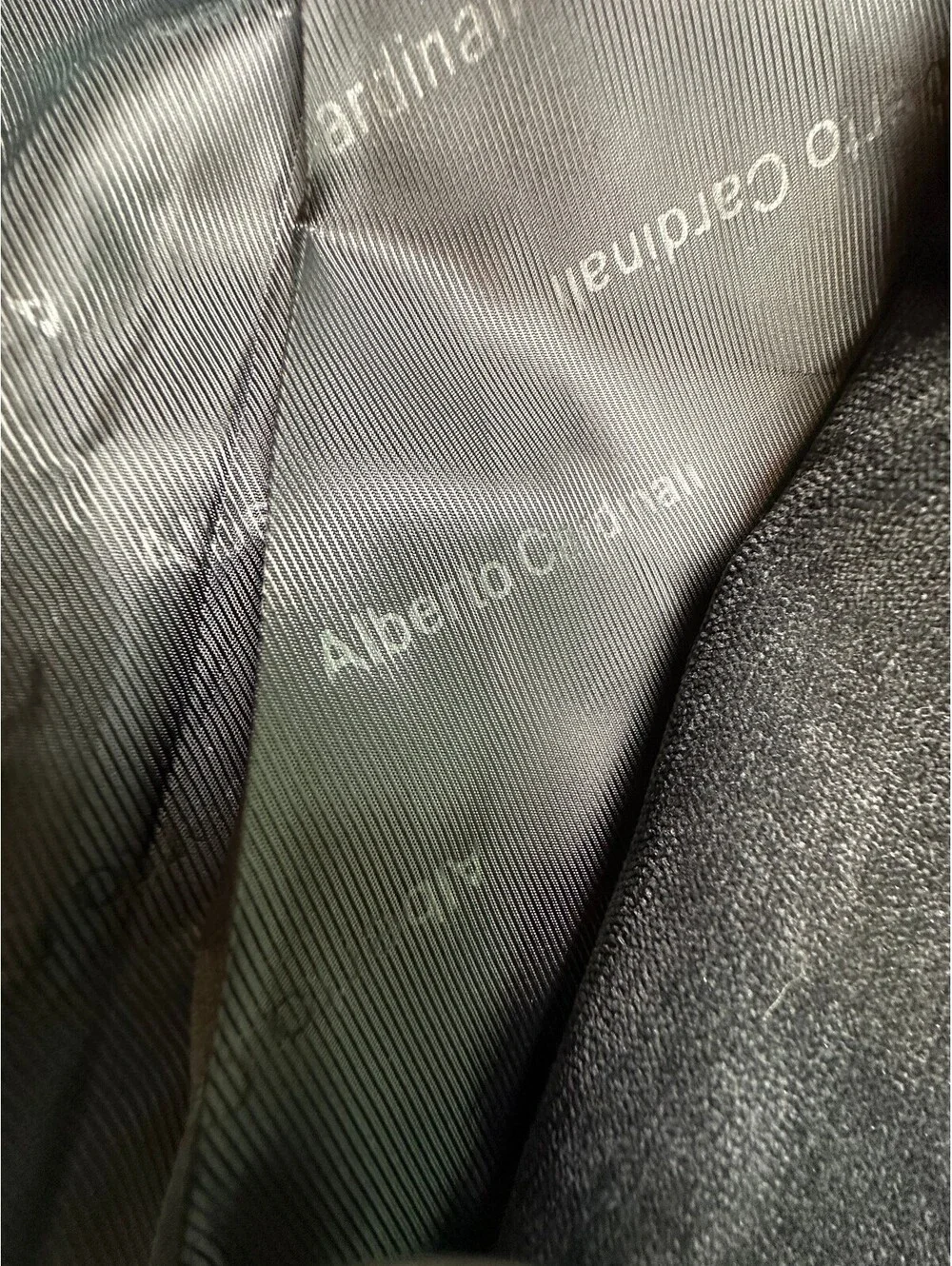 Alberto Cardinali Men's Gray Velvet Tailored Fit Blazer 42L
